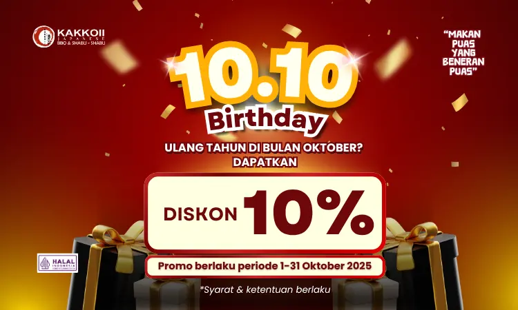 Promo Ulang Tahun all you can eat kakkoii bulan october 2025