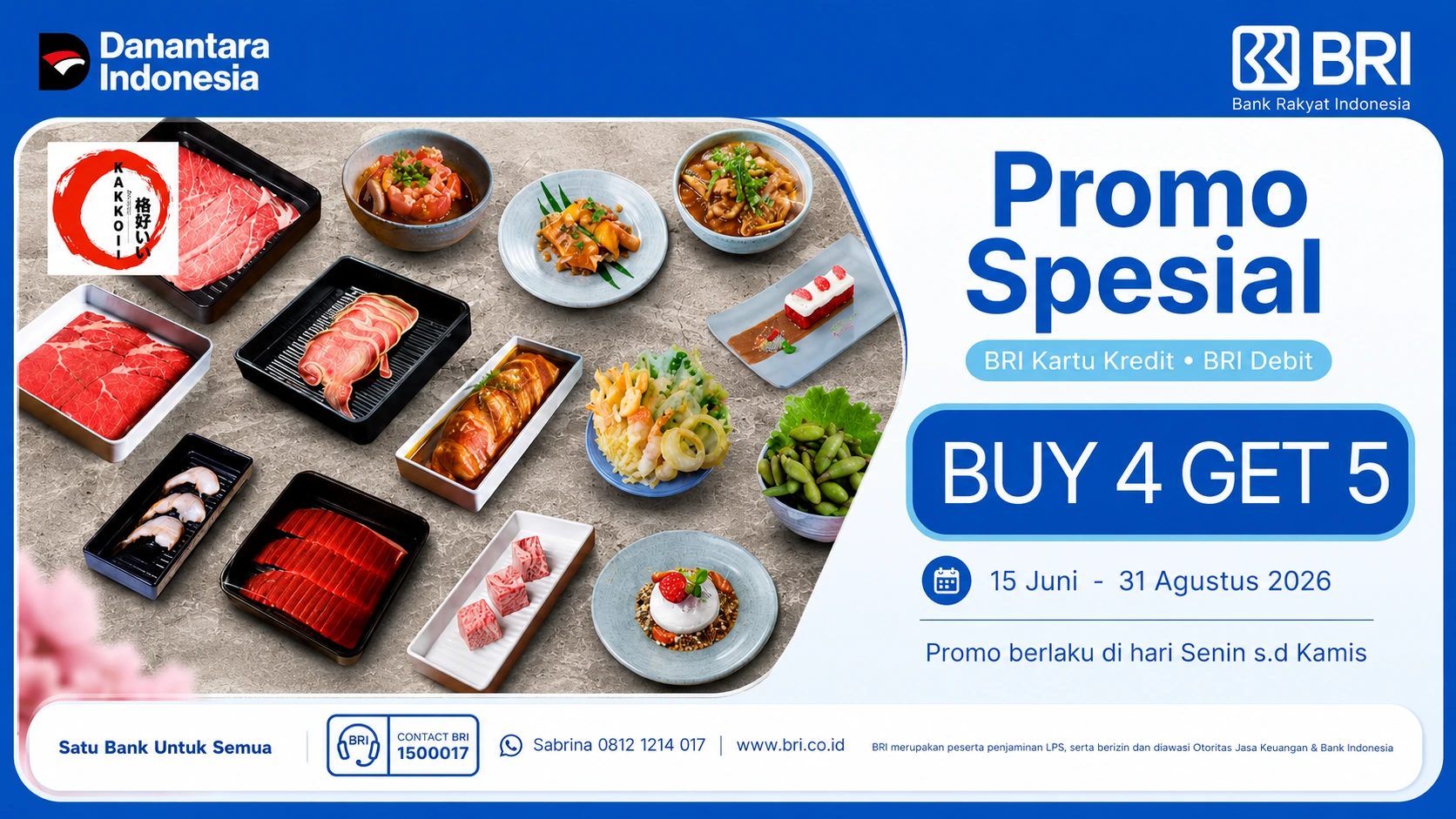 Promo Spesial Buy 4 Get 5 Kakkoii All You Can Eat Surabaya