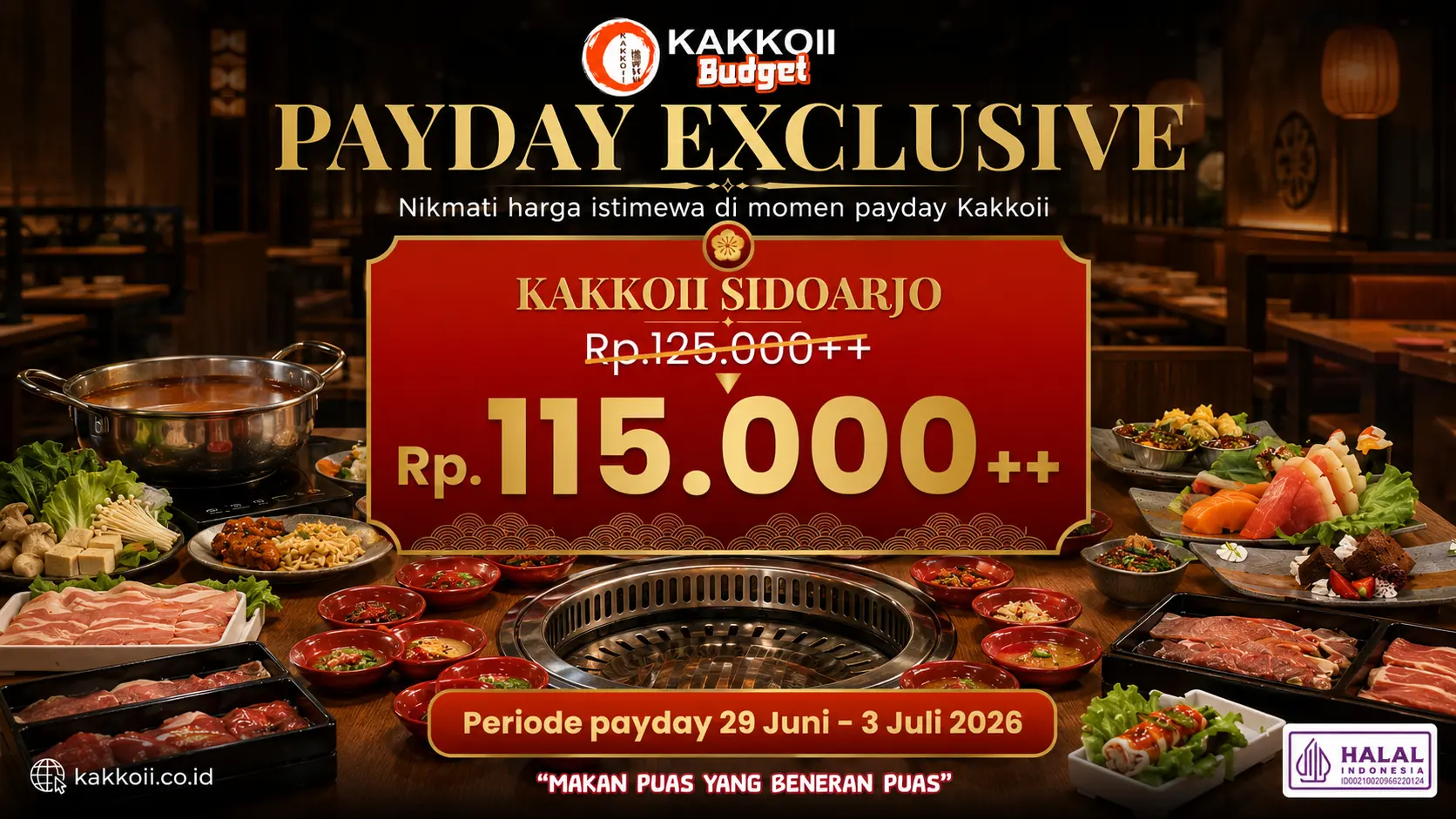 Promo Payday Kakkoii Budget Sidoarjo mulai Rp115.000++